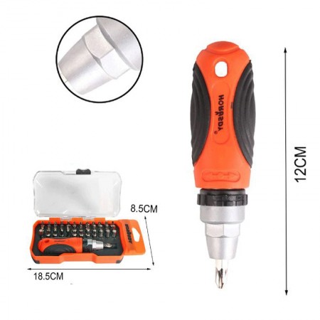 Kit cacciavite con punte 38 pezzi Set attrezzi lavoro Elettricista Riparazioni