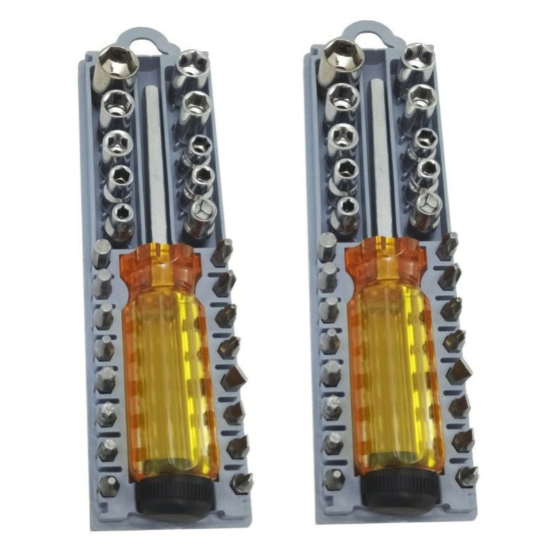 Hongu 2xKit Cacciavite con 27 pezzi Punte Universale Intercambiabil...
