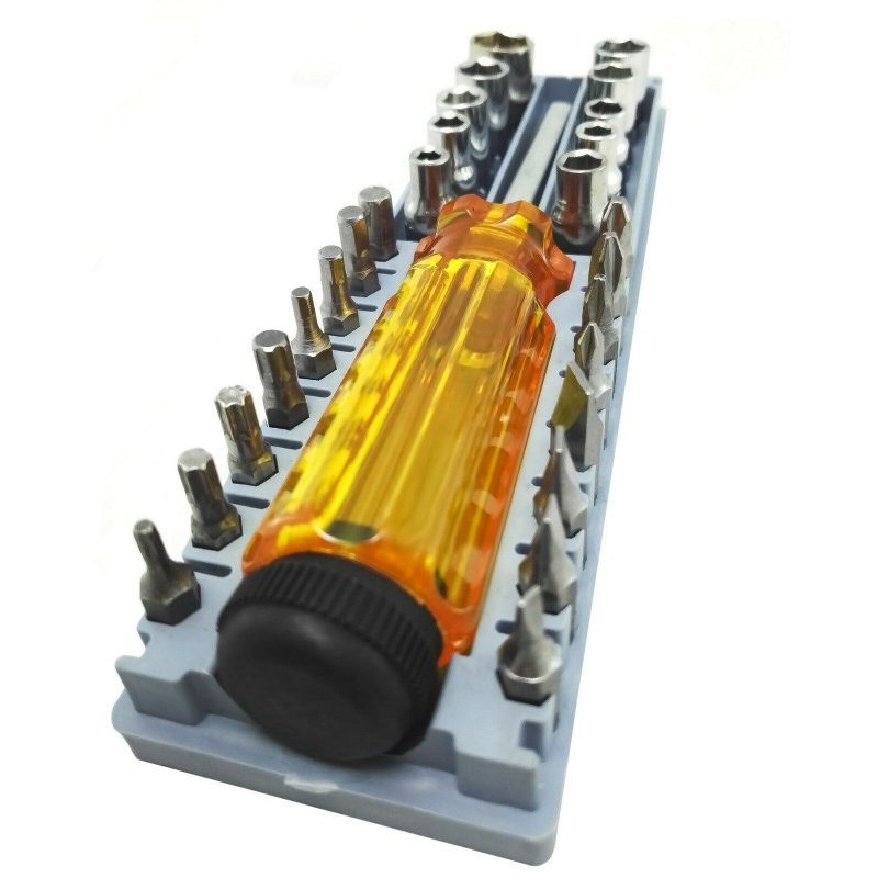 Hongu 2xKit Cacciavite con 27 pezzi Punte Universale Intercambiabil...