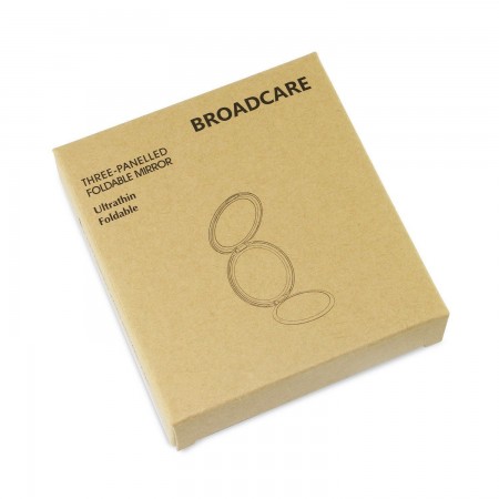 BROADCARE Piccolo Specchio Portabile Per Trucco 1/2/5 X di Ingrandimento 3 lati