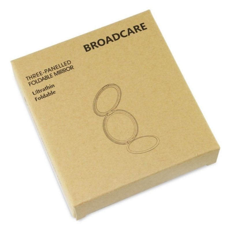 BROADCARE Piccolo Specchio Portabile Per Trucco 1/2/5 X di Ingrandimento 3 lati