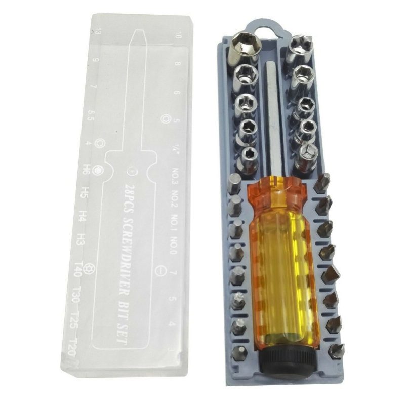 Hongu 2xKit Cacciavite con 27 pezzi Punte Universale Intercambiabil...