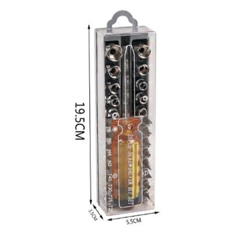Hongu 2xKit Cacciavite con 27 pezzi Punte Universale Intercambiabil...