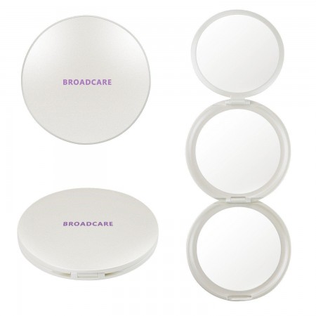 BROADCARE Piccolo Specchio Portabile Per Trucco 1/2/5 X di Ingrandimento 3 lati