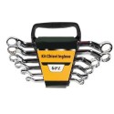 Kit 6 Chiavi Poligonali Curve inglesi ad anello set doppia in Acciaio Attrezzi