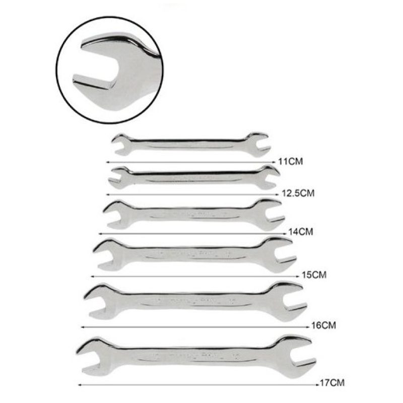 Hongu Kit 6 pezzi Chiavi inglesi set Forchetta doppia in Acciaio At...