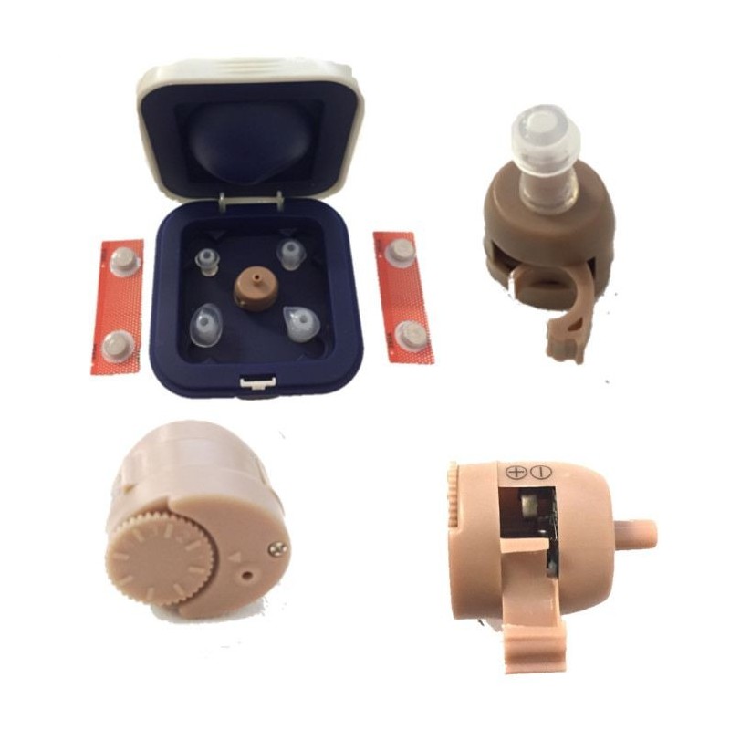 Mini auricolare interno non udenti amplificatore apparecchio acustico orecchio