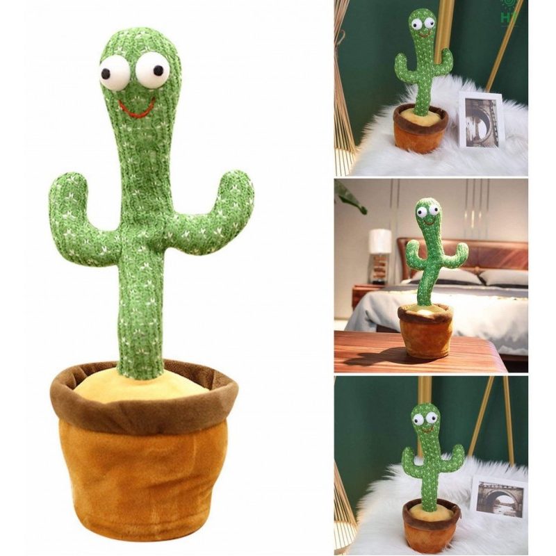 Hongu Peluche cactus ballo danzante con led bimbi bambini cactus ba...