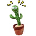 Peluche cactus ballo danzante con led bimbi bambini cactus balla e ripete gioco