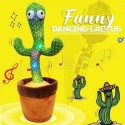 Peluche cactus ballo danzante con led bimbi bambini cactus balla e ripete gioco