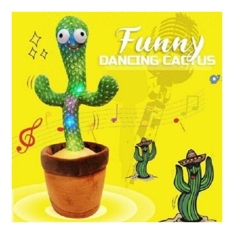 Hongu Peluche cactus ballo danzante con led bimbi bambini cactus ba...