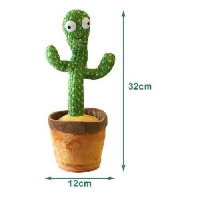 Hongu Peluche cactus ballo danzante con led bimbi bambini cactus ba...