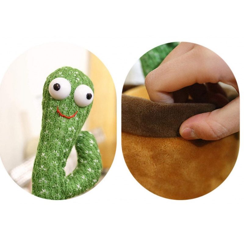 Hongu Peluche cactus ballo danzante con led bimbi bambini cactus ba...