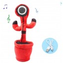 Peluche SQUID GAME ballo danzante con led impara a parlare che balla gioco