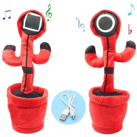 Peluche SQUID GAME ballo danzante con led impara a parlare che balla gioco
