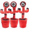Peluche SQUID GAME ballo danzante con led impara a parlare che balla gioco