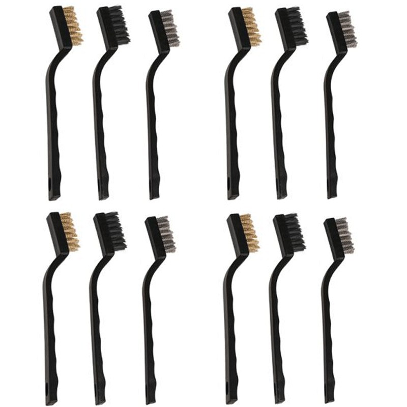 12x Spazzola in metallo Raschietti Ruggine Rimozione Smerigliatrice Bricolage
