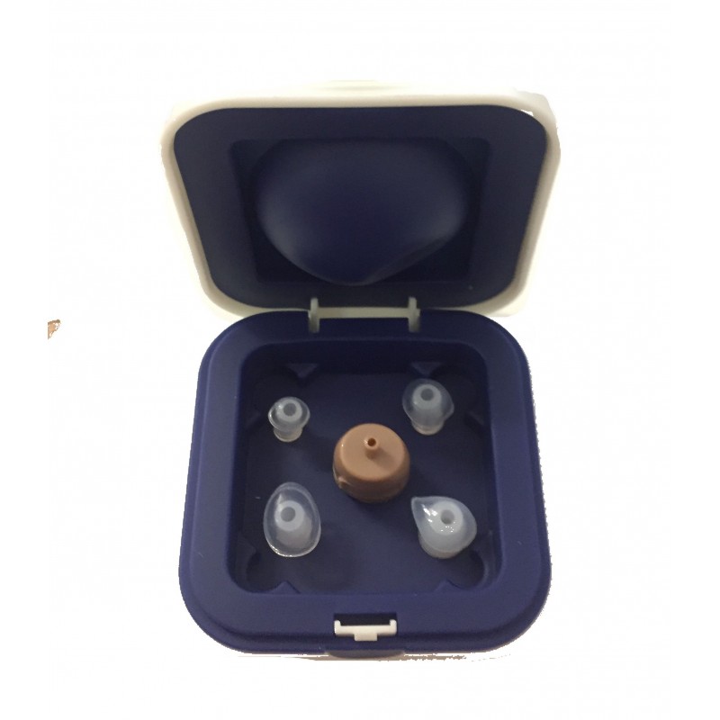 Mini auricolare interno non udenti amplificatore apparecchio acustico orecchio