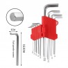 Hongu Kit 18 Chiavi esagonali a Brugola ad L Attrezzi Set Bricolage...