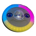 Lampada musicale cassa speaker bluetooth RGB LED 48W telecomando attacco E27