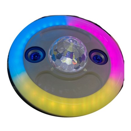Lampada musicale cassa speaker bluetooth RGB LED 48W telecomando attacco E27