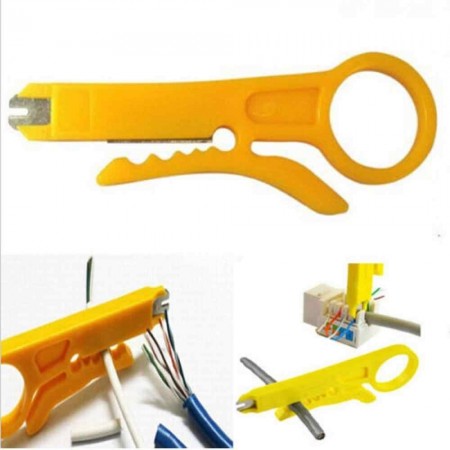 Pinza Crimpatrice Connettori Spellafili Cavo 4/6/8 Crimpare Pinze Elettricista