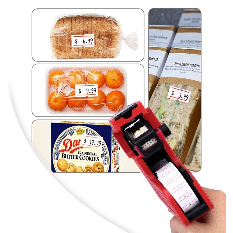 Prezzatrice Etichettatrice 8 Cifre Con 3 Rotoli - Pistola Per Prezzi Per Negozi, Uffici E Supermercati - Foto 11