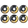 Hongu 6x Dischi Lamellare Corindone Abrasiva Metallo Ferro Lamellar...