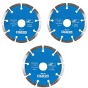 3x Disco taglio Marmo Cemento Mattoni Smerigliatrice Lame Pietra Sega Circolare