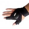 Guanto mano destra doppio LED pesca e lavori notte torcia su mano misura unica