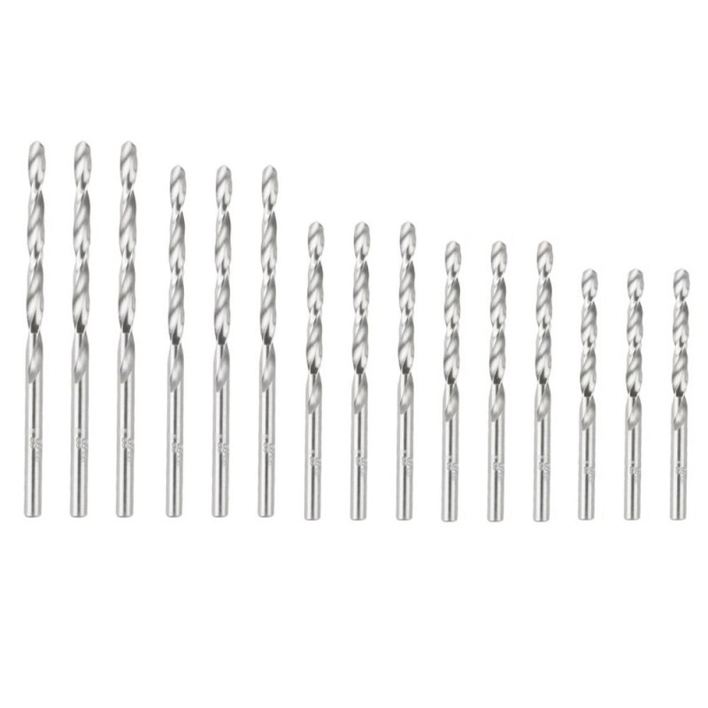 Kit 15x Punte Trapano per Metallo Inserti Lavorazioni  Elicoidali Foratura set