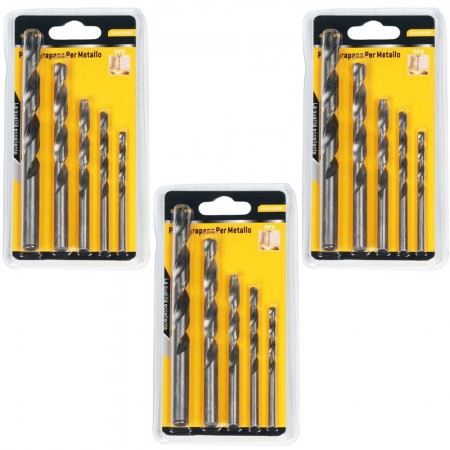 Kit 15x Punte Trapano per Metallo Inserti Lavorazioni  Elicoidali Foratura set