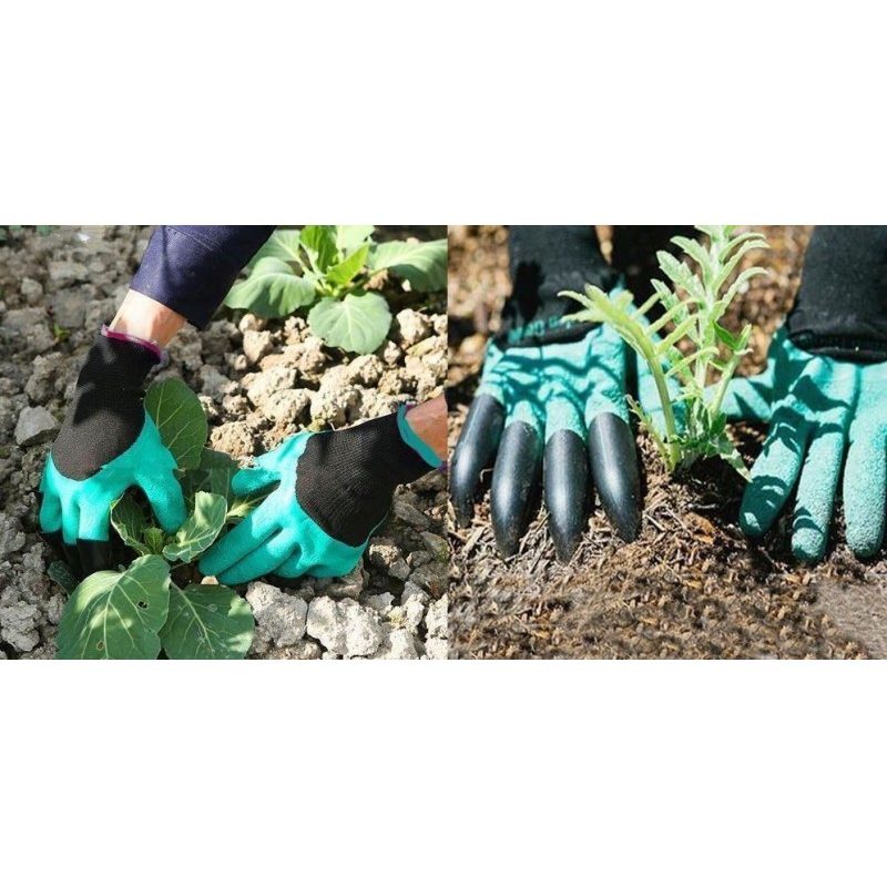 Guanti Giardino Gloves genie con artigli per scavare rastrellare da giardinaggio