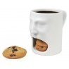 Tazze in porcellana simpatiche originali dito medio faccia cane colazione caffè