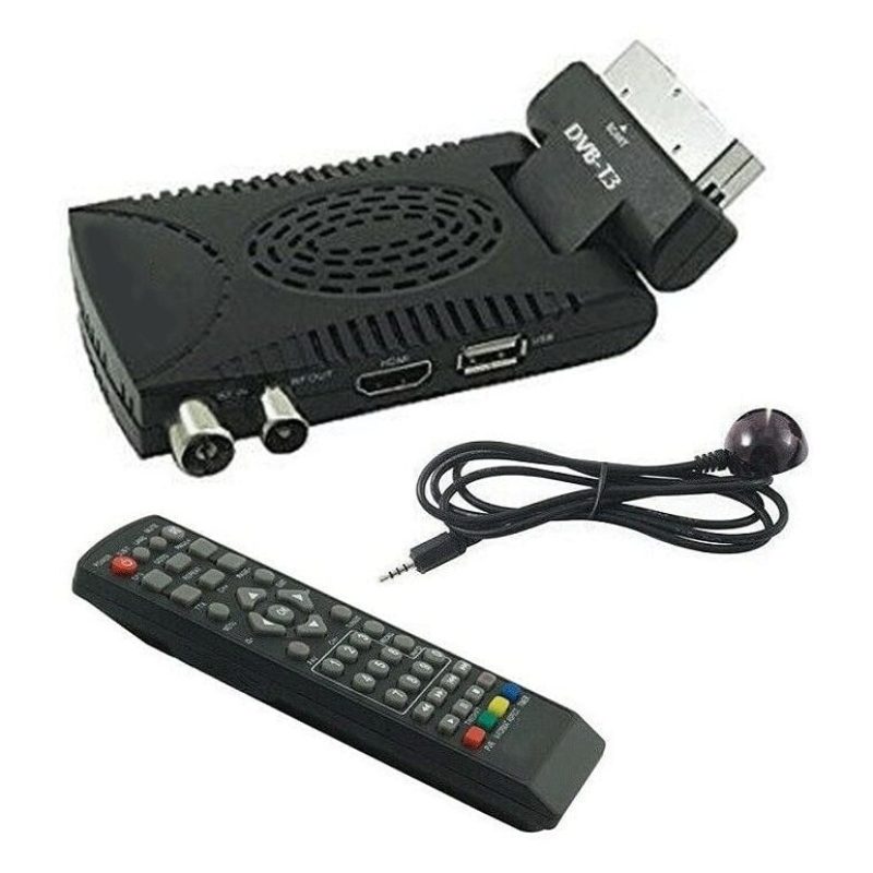 Andowl Decoder Mini Digitale terrestre DVB-T3 scart USB FULL HD Tel...
