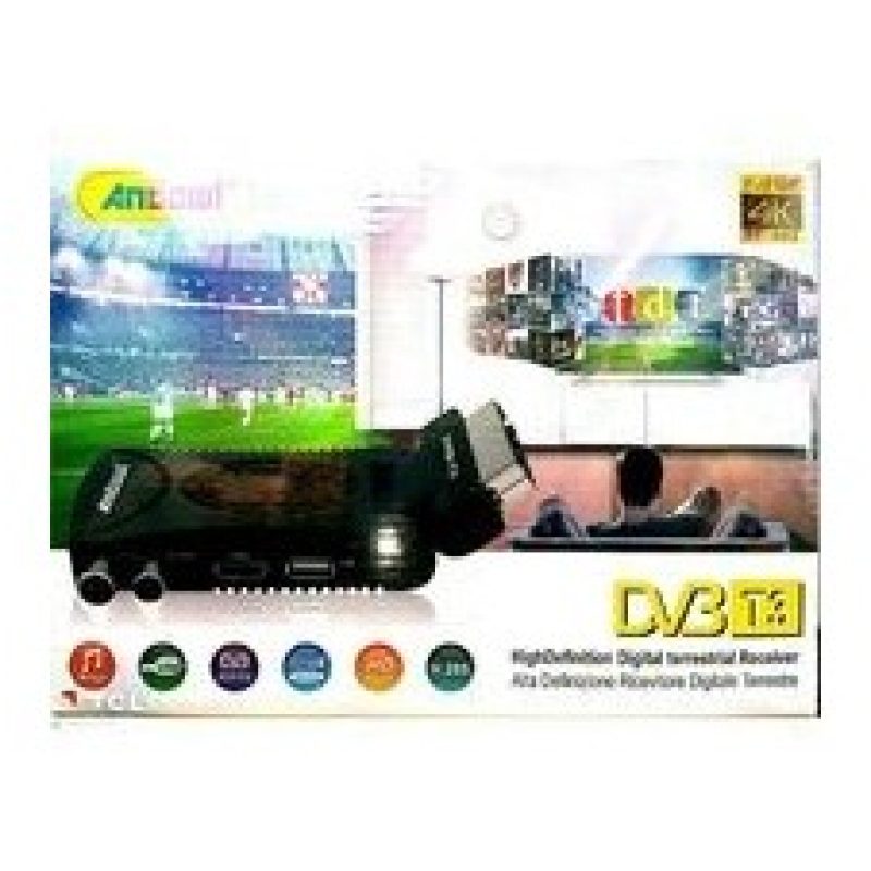 Andowl Decoder Mini Digitale terrestre DVB-T3 scart USB FULL HD Tel...
