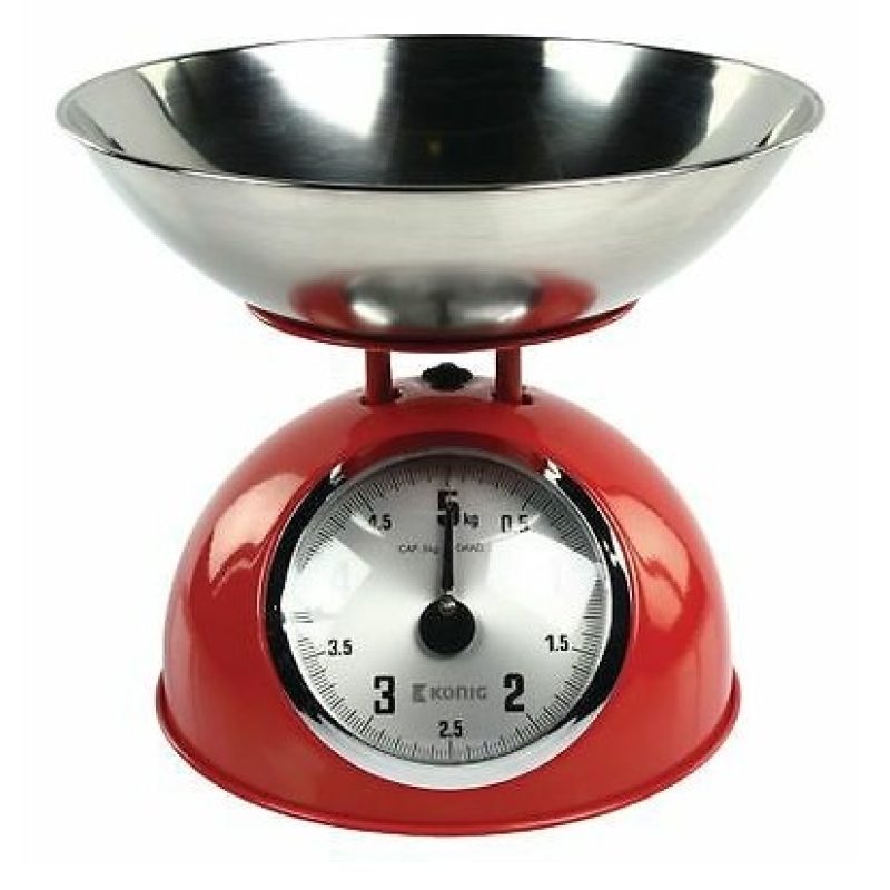 DRIWEI Bilancia Alimentare Acciaio Inox 5KG Meccanica Analogica Pes...