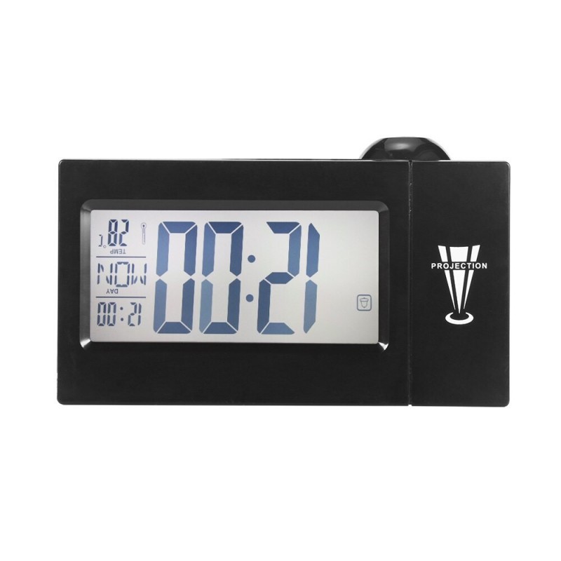 Sveglia Digitale orologio Display LED con proiettore Funzione Data Temperatura