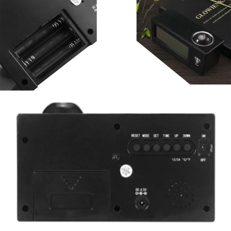 Hongu Sveglia Digitale orologio Display LED con proiettore Funzione...
