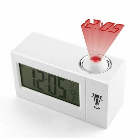 Sveglia Digitale orologio Display LED con proiettore Funzione Data Temperatura