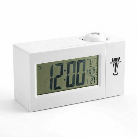 Sveglia Digitale orologio Display LED con proiettore Funzione Data Temperatura