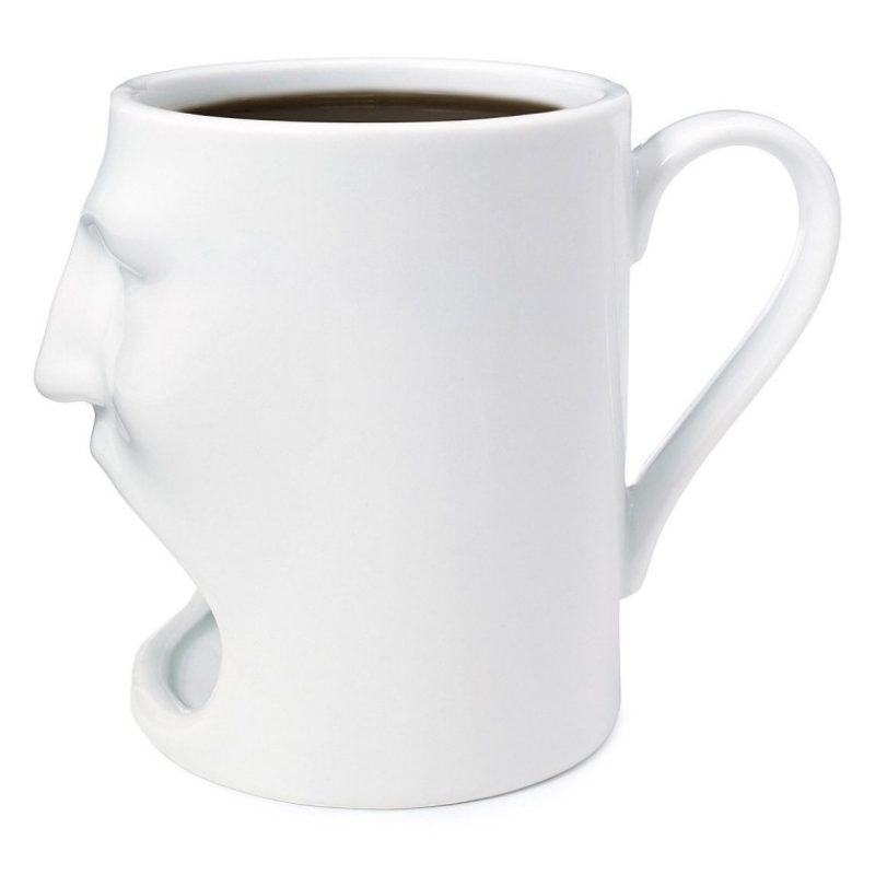 Tazze in porcellana simpatiche originali dito medio faccia cane colazione caffè
