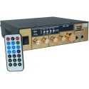Amplificatore stereo 2 canali Bluetooth Karaoke Mp3 USB SD Card Radio FM Audio