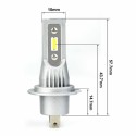 Coppia lampadine lampade fari LED h7 M9 led matrix 6000K no senza ventola