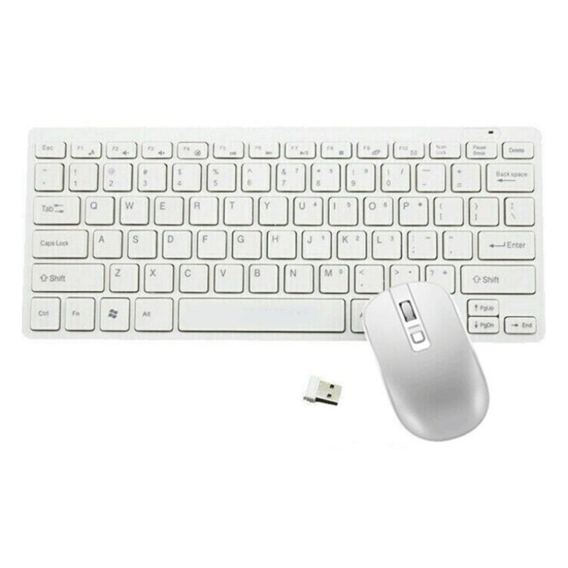 Hongu Kit tastiera e mouse Wireless 2,4GHz PC Computer USB Ricevito...