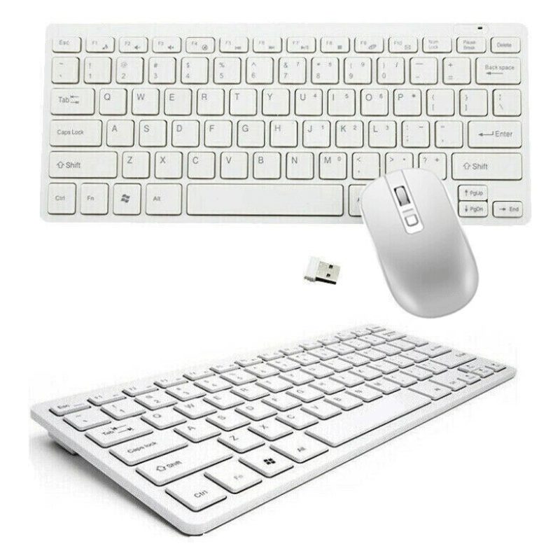 Hongu Kit tastiera e mouse Wireless 2,4GHz PC Computer USB Ricevito...