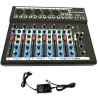 Hongu Mixer professionale a 7 vie canali bluetooth USB Mp3 feste pa...