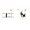 Applique Lampada esterno Plafoniera a Muro Parete LED Sensore Notturno Giardino