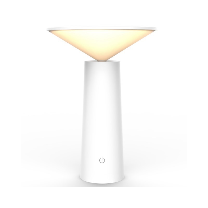 Lampada Touch ricaricabile LED cavo USB da Tavolo Luce Scrivania Mini Pieghevole