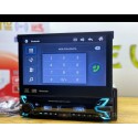 Autoradio 1Din con schermo a scomparsa 7" stereo Bluetooth USB SD Touch screen